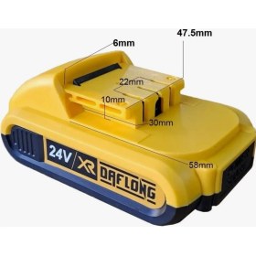 Resim Hayal Şarjlı Matkap Için Yedek Batarya Lityum 24V 21V 18V 16.8V 14V 12 Volt Şarjlı Makine Aküsü Üniversal(Yenilenmiş) 2 Amper 