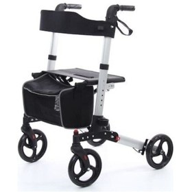 Resim Medikaltec Tekerlekli Alüminyum Yürüteç - Hafif ve Ergonomik 