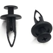 Resim Lasonstiges 50 Adet Araba Tampon Eşik Klipleri Enjeksiyon Kalıplı 9mm Plastik Trim Panel Toka Toyota Lexus Avalon Corolla Camry Vw Passat B5 