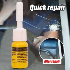 Resim 3 adet Araba Ön Cam Kırık Onarım Kiti - DIY Otomatik Cam Çizik & Kırık Restorasyon Aracı ile Curing Glue, 3 Aplikatör ile Hızlı Onarım için Çizikler, Kırıklar ve Yıldız Şekilli Kırıklar, Ön Cam Onarım Kiti 