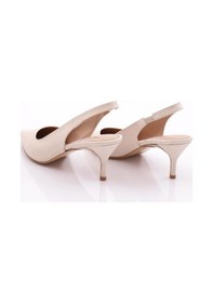 Resim Dgn 5011 Arkadan Bağlamali Topuklu Ayakkabi Ten İthal 