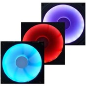 Resim Phanteks Halos Lux Rgb Led Işıklı Fan Çerçevesi. 140Mm 3 Adet 