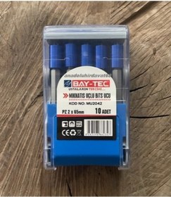 Resim Byt Pz2 Stoplu Vida Sıkma Ucu Mıknatıslı Yıldız Bits Uç Yıldız Uç 65mm 10adet Matkap Uç 