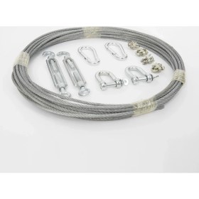 Resim Ege Arge Genel Amaçlı Çelik Halat Seti 5 mm x 20 m 11'li 