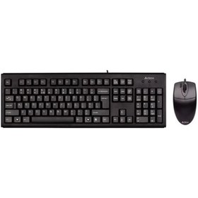 Resim A4Tech KM-72620D USB Kablolu Q Klavye Mouse Set 
