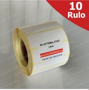Resim 60X20 Termal Etiket 10 Rulo Barkod Etiket Kalite Barkod 