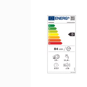 Resim Samsung DW60DG540FSRTR 4 Programlı Bulaşık Makinesi, D Enerji Sınıfı 