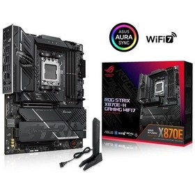 Resim Asus Rog Strıx X870e-h Gamıng Wıfı7 Soket Am5 Amd X870e Ddr5 8000+mt/s Oc Wi-fi 7 Atx Anakart 
