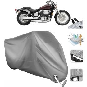 Resim Coverplus Honda Vt 750 Dc Black Widow Vinleks Motor Brandası (Bağlantı, Kilit Uyumlu) 