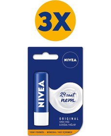 Resim Nivea Original Dudak Kremi 4.8 G x 3 
