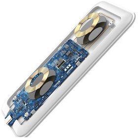 Resim Rock W32 15W 2In1 Şarj Ünitesi 9V Kablosuz Wireless Şarj (529870102)-Beyaz 