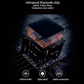 Resim FECAMOS Bluetooth gözlük, tere dayanıklı, kablosuz Bluetooth gözlük, dokunmatik kontrollü, spor yaparken yürümek için (kırmızı) 