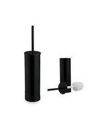 Resim Soho Otel Serisi New Yuvarlak Klozet Fırçası Mat Siyah 