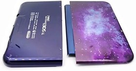 Resim Yeni 3DS LL Muhafaza Kabukları Kapak Plakaları Mor ve Mavi Değiştirme, Nintendo New3DS Yeni 3DS XL LL New3DSXL ile Uyumlu, Kişiselleştirilmiş Yıldızlı Yıldızlar Üst ve Alt A/E Yüz Kılıfı Kapak Plakası 