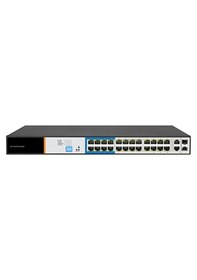 Resim Tiandy 24 Port Yönetilmeyen Aı Poe Switch 24e +2g Uplink + 2g Sfp 