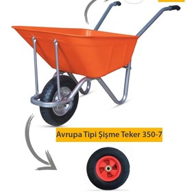 Resim Kanat Megaplast El Arabası -100 Litre 