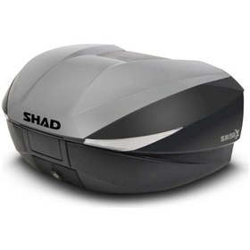 Resim Motosiklet Arka Çanta 3 Kademeli Genişleyebilir Topcase Cover Titanium 58 Lt Renkli 