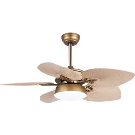 Resim Fancium DKF-507 LED Aydınlatmalı Uzaktan Kumandalı Bej Tavan Vantilatörü 