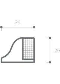 Resim System 1000 Kapı Stoperi Yapışkanlı/Vidal Nikel Saten-Siyah Plastik Renk Çap 35x45 mm 