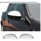 Resim Ebal Otomotiv Nissan Juke Krom Ayna Kapağı 2 prç. 2010 Üzeri P. Çelik 