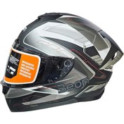 Resim Beon B507 Full Face Kapalı Kask Beyaz - Gri - Siyah 