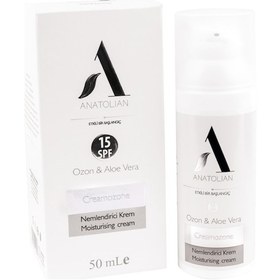 Resim Anatolian Creamozone Nemlendirici Krem Ozon 200x Aloe Vera 15 Spf Güneş Koruyucu Etkili 50 ML 