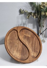 Resim Hbs Art Design Özgürlük Model Ahşap Sunum Tabağı Kayın Ağacı 28 C 
