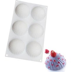 Resim Pastry Planet 6'lı Parfum Silikon Kalıp 