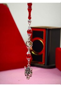 Resim Ateş Kehribar Tesbih Bilek Boy 8 Mm Usta İşçilikli Orjinal Kehribar Küre Kesim Bilek Boy Kişiye Özel İsimli Açık Gri 