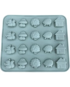 Resim PremiumPort Renkli Silikon Çikolata Kalıbı, Çocuk Temalı, Eğlenceli ve Kullanışlı 