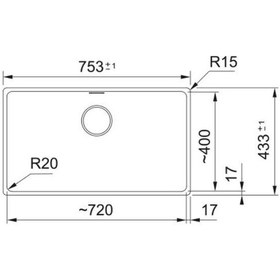 Resim Franke Maris MRG 110-72 Slate Granit Evye Gri 