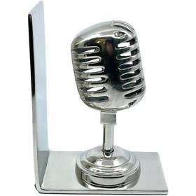 Resim Retro Mikrofon Kitap Tutucu - Kitap Stoperi 