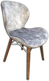 Resim Sandalye 12519 LİLY Model Kayın RETRO Ceviz Papel Sırt Dökme sünger Ort El yapım 