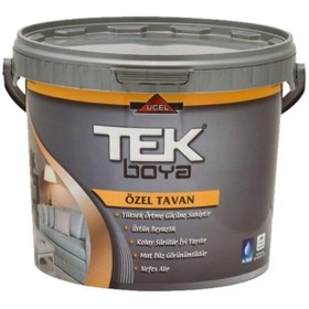 Resim TEK BOYA Tek Tavan Boyası Beyaz 17.5 Kg 10 Lt 