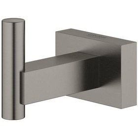 Resim Grohe Essentials Cube Havlu/bornoz Askılığı - 40511al1 Siyah 