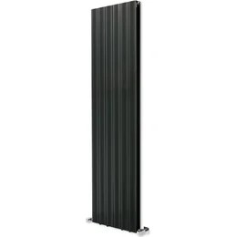 Resim Hammam 1800 x 475 MM Amber Dikey Antrasit Alüminyum Radyatör Standart Bağlantı 