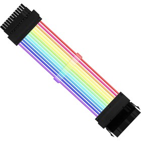 Resim Loviver Gpu Kabloları Rgb Kablo Psu Pc Kablo Uzantıları Destek Anakart Kontrolü PC24 Pın (Yurt Dışından) 