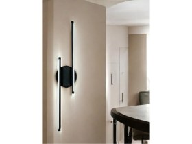Resim Legacy Sare Aplik Modern Tasarım Siyah Renk Gün Işığı Ledli Banyo - Mutfak - Salon LED Duvar Aplik 