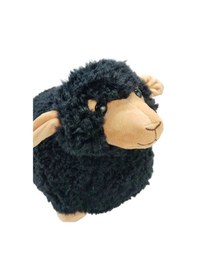 Resim Sesli Koç Koyun Kuzu Peluş Oyuncak Hediyelik Uyku Arkadaşı 30 Cm Siyah 