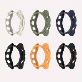 Resim Cloud011 Fenix 8 43mm Tpu Korumalı Kapak Siyah Kırmızı Yumuşak Bumper Kılıf 