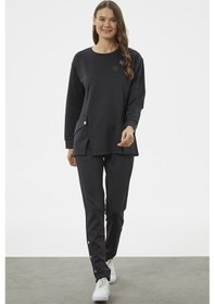 Resim Torba Cep Detaylı Oversize Eşofman Takım - Siyah 001 