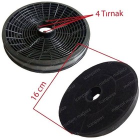 Resim Teka Uyumlu Aspiratör Karbon Filtresi 16 Cm 4 Tırnaklı - 476039231 