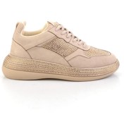 Resim Bambi Bej Kadın Sneaker K01228090987 