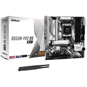 Resim Asrock B650M Pro RS WiFi 7200 MHz DDR5 Soket AM5 M.2 USB 3.2 HDMI mATX Anakart 