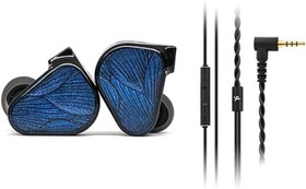 Resim TRUTHEAR x Crinacle Zero: BLUE2 Çift Dinamik Sürücülü Kulak İçi Kulaklık, Çıkarılabilir Kablo (3,5 mm + mikrofon kablosu) 