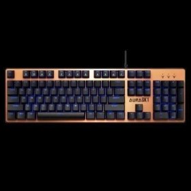 Resim Gamdıas Aura Gk1, USB Kablolu, Ingilizce, Çok Renkli Arka Aydınlatma, Red Mekanik Switch, Bronze Edition, Gaming Klavye 