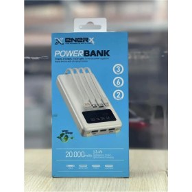 Resim Enerx ENR-P20DC 20000 Mah 2.1 Amper Dahili Kablolu Powerbank Siyah 