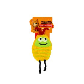 Resim PetzzCats Bug Matatabi ve Çıngırak Sesli Peluş Kedi Oyuncağı Sarı 16x8 Cm 