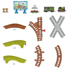 Resim Thomas ve Arkadaşları Tren Seti Sür-Bırak HGY82-JCY74 