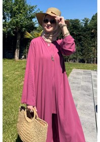 Resim Rabia Şamlı Yaren Üçlü Takım Gül Kurusu Çok Renkli 